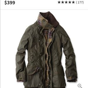 Women’s 8 Barbour Beadnell Jacket in Olive